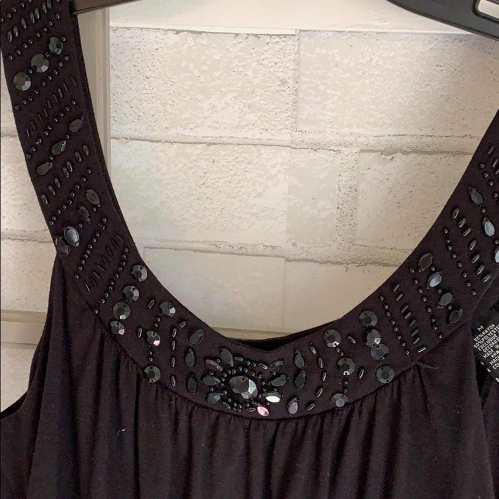 Licorice open back tank